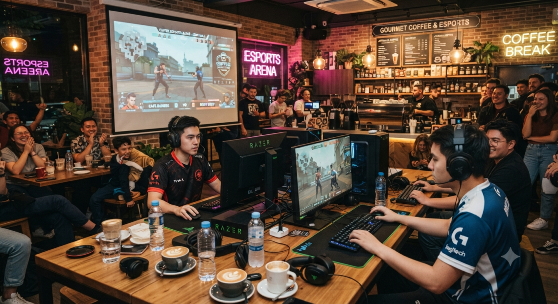 Torneos de esports cafeterías gourmet
