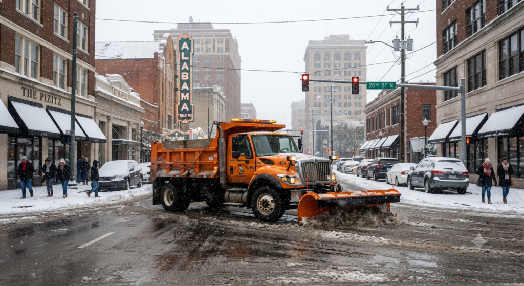 Alabama snow plow urban
