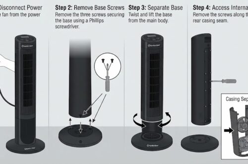 how to open a comfort zone tower fan model cztfr1bk